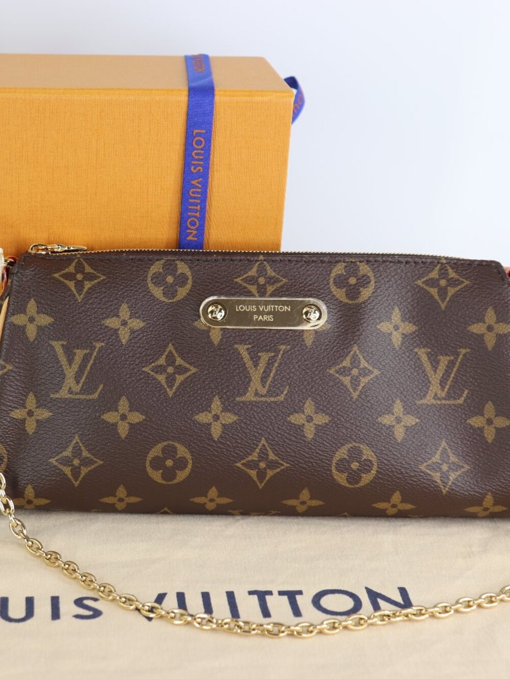 *NEW* Louis Vuitton Monogram Pochette Eva
